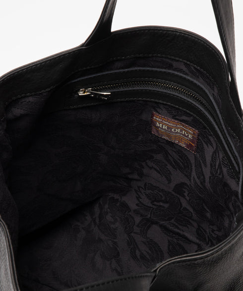 MR.OLIVE E.O.I / WATER PROOF WASHABLE LEATHER / GUSSET POCKET TOTE BAG ミスターオリーブ イーオーアイ/ウォータープルーフウォッシャブルレザー/ガゼットポケットトートバッグ
